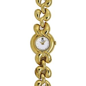 Pulsar by Seiko Ladies Gold Plated Vintage 1990's Wrist Watch White Dial
